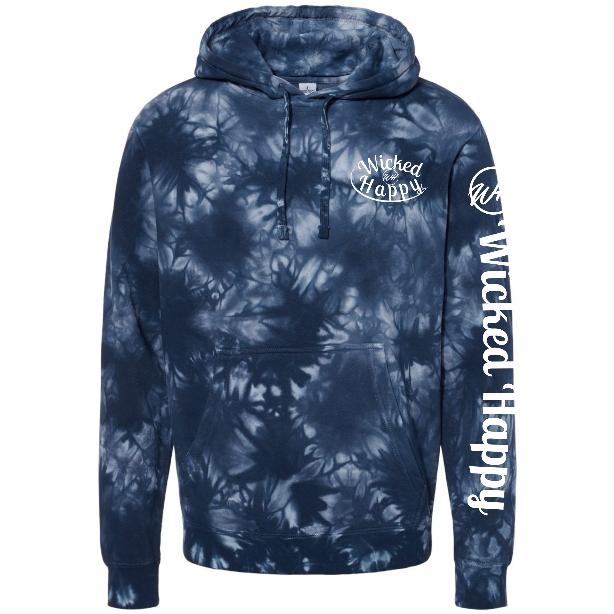 Tie-Dyed Navy Hoodie