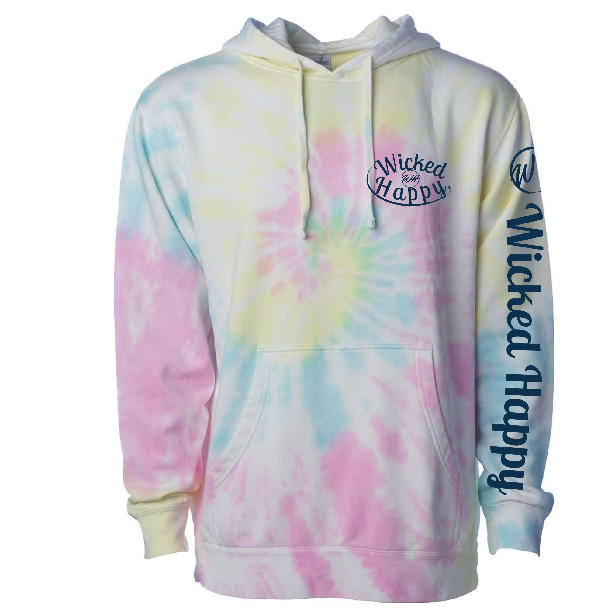 Tie-Dyed Sunset Swirl Hoodie