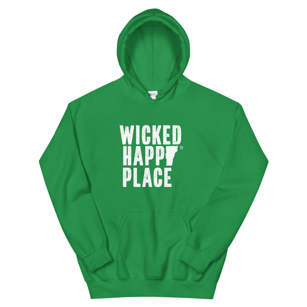 Vermont-Wicked Happy Place Unisex Hooded Sweatshirt