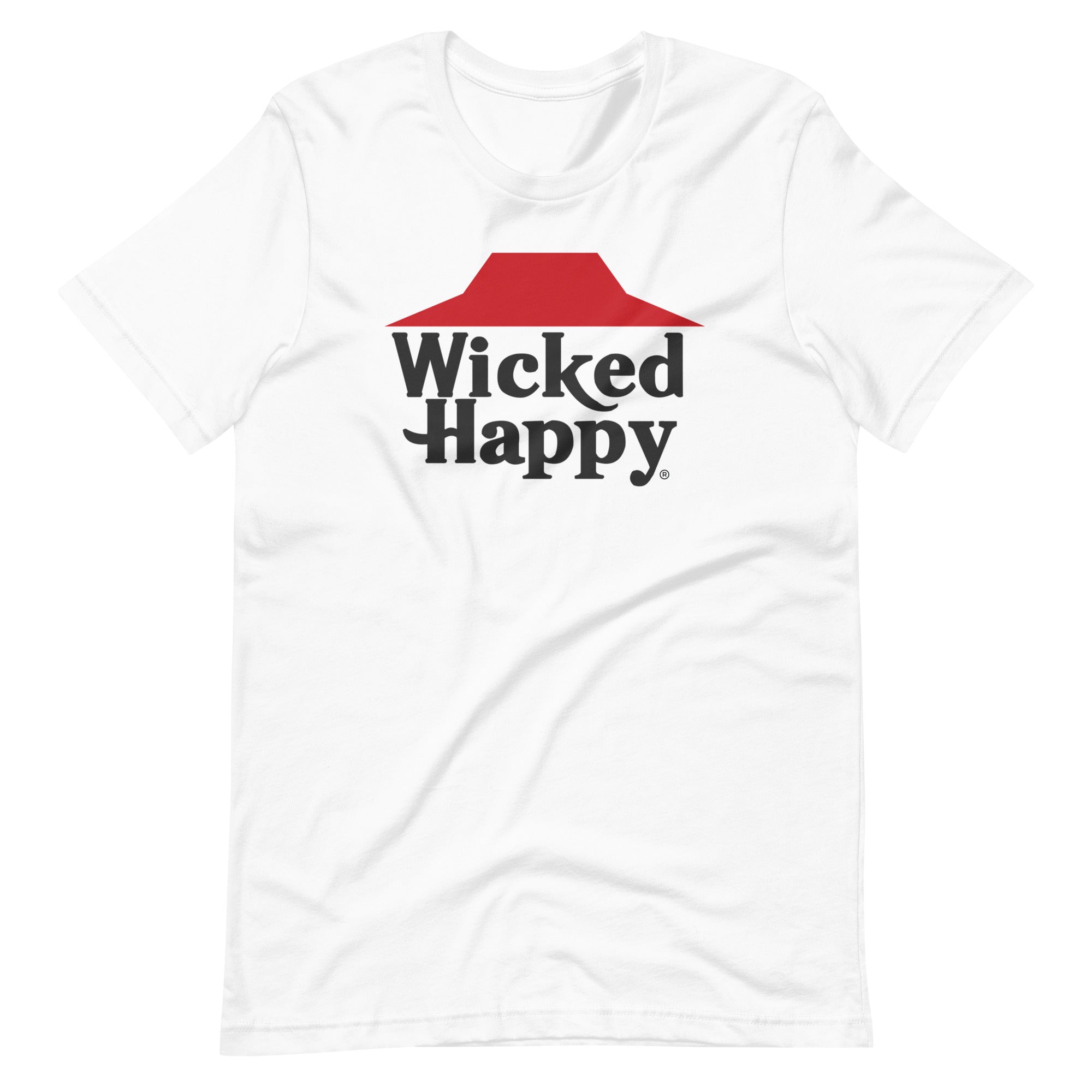 Wicked Happy the Hut Unisex t-shirt